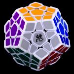 DaYan Megaminx Dodecahedron Magic Cube with Corner Ridges White