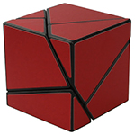 limCube 2x2x2 Ghost Cube Red Stickered Black
