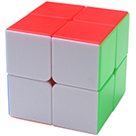 Shengshou Rainbow 2x2x2 Stickerless Magic Cube 50mm
