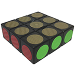 Carbon Fibre Stickered 1x3x3 Magic Cube Black