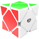 QiYi X-Man Magnetic Wingy Concave Skewb Speed Cube White