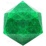 MF8 & OSKAR Radiolarian Icosahedron Version III Magic Cube Puzzle Transparent Green