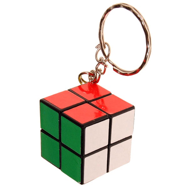 2 Pack Vintage Mini Rubik's Cube keychain 2 Pcs 