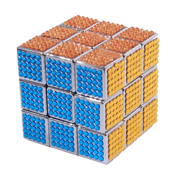 Z-CUBE Magic Cube 3X3x3 Twisted Irregular Skewb Diamond Puzzle Interesting Toy 