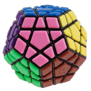 Megaminx Magic Cube Speed Cube Magic Puzzle Game 12 Sides Black White 