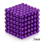 216pcs 5mm Magnetic Balls Puzzle Toy Purple