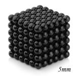 216pcs 5mm Magnetic Balls Puzzle Toy Dark Black
