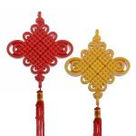 Chinese Knot Shaped Magic Cube Red + Yellow