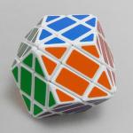 LanLan 4-Layer Rhombus Dodecahedron Magic Cube White
