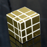 3x3x3 Golden Mirror Magic Intelligence Test Cube White