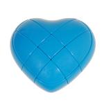 YJ 3x3 Blue Heart Magic Cube Puzzle