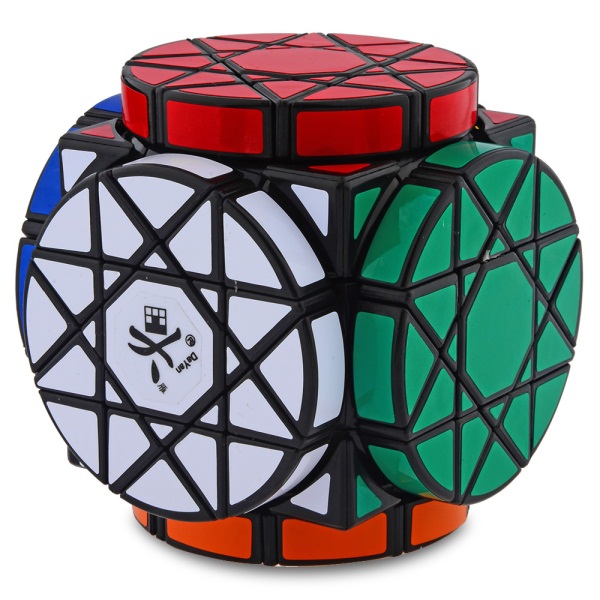 Black Wheels of Wisdom Magic Cube Twist Puzzle Dayan Gem Cube VI Brainteaser Toy