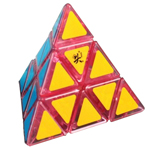 DaYan Pyraminx Speed Cube Transparent Pink