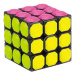 YongJun 3x3x3 Diamonds Shape Tiled Magic Cube Transparent Bl...