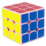 GuoGuan Yuexiao 3x3x3 Speed Cube 55mm Pink