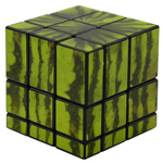 Mir-two Watermelon 3x3x3 Mirror Block Magic Cube Black