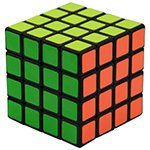 YuMo JuQue 4x4x4 Magic Cube Black