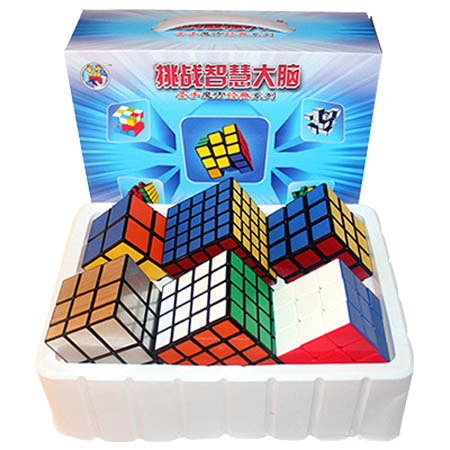 Paochocky 6 Pack Speed Cube Set Smooth Magic Cube Bundle of 2x2 3x3 4x4 5x5 