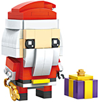 Mini Christmas Gift Santa and Alice 281Pcs Blocks Building Set Puzzles Desktop Decoration