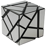 Fang Cun 3x3x3 Ghost Cube Silver Stickered Black