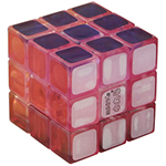 Maru Mini 3cm 3x3x3 Magic Cube Transparent Pink