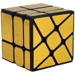 Cube Classroom Windmirror Magic Cube Brushed Golden