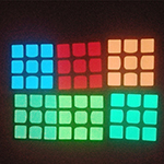 TC Glow in the Dark Luminous stickers Set for 3x3x3 57mm Cub...