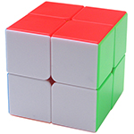 Shengshou Rainbow 2x2x2 Stickerless Magic Cube 50mm 