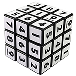 YongJun Numeral Style 3x3x3 Magic Cube Black