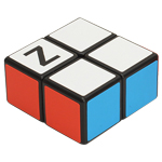 Zcube 1x2x2 Magic Cube Puzzle Black