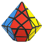 QJ Octahedron Diamond Magic Cube Puzzle White_Skewb_Cubezz.com 