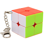 2x2x2 Magic Cube Keychain Stickerless