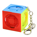 Deformed 3x3x3 Centrosphere Cube Keychain