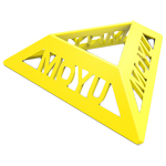 2pcs MoYu Magic Cube Holder Yellow