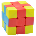 FanXin 3-color Cross 3x3x3 Magic Cube Puzzle