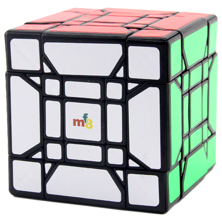 Rare MF8 Grilles II Hexahedron 66mm Series Magic Cube Twist Puzzle Black 