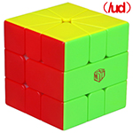 QiYi X-Man VOLT V2 SQ-1 Speed Cube Magnetic(/UD) Yellow-White Version Stickerless