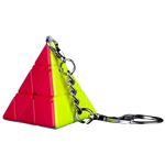 QiYi Mini Pyraminx Cube Keychain Stickerless