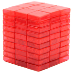 WitEden 3x3x10 I Magic Cube Collective Edition Transparent Red