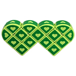 QJ Siamese Heart Super Floppy Cube Green