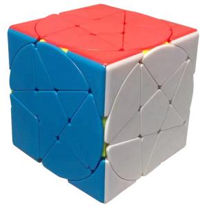 56 mm 3x3x3 plâtre enduit Rainbow Couleur Magic Cube Puzzle 
