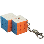 CubeTwist Conjoined Magic Cube Keychain Vesion 2