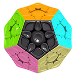 YuXin Little Magic V3 M Magnetic Megaminx Speed Cube Black-bottom Color Scheme
