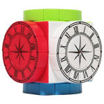 Time Machine Magic Cube Roman Numeral Clock Version