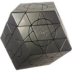 MF8 Crazy DodeRhombus (3-layer Face Turning) Magic Cube Puzzle Black
