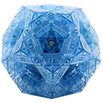MF8 Multidodecahedron Megaminx Cube Puzzle Transparent Blue