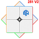 GAN251 V2 2x2x2 Speed Cube Stickerless