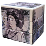 CB Great Britain Pound 3x3x3 Magic Cube