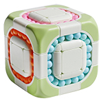 ZY Rotating Beans 3x3x3 Magic Cube Puzzle Green