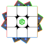 DianSheng MS3X 3x3x3 Speed Cube Stickerless with Black Core